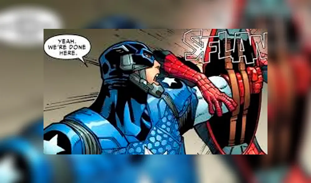 Spiderman Capitan America