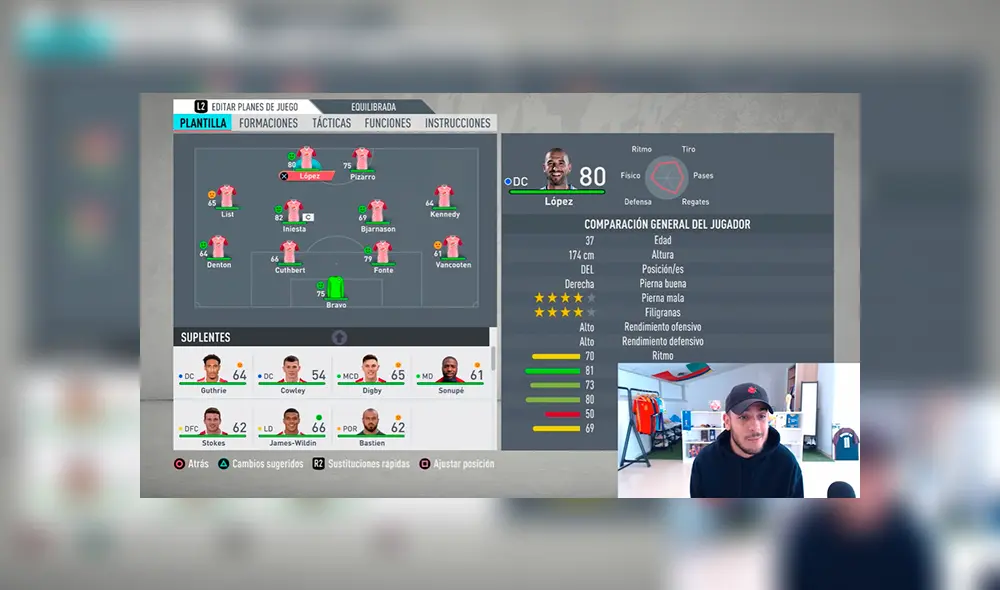 Youtuber ficha a Claudio Pizarro en FIFA 20 por 1 euro.