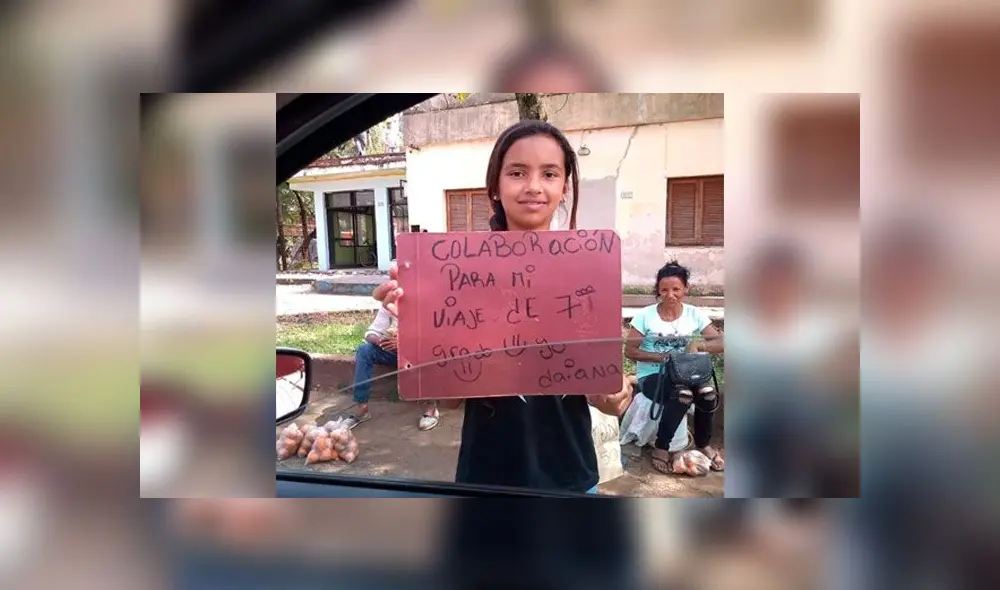Daiana es una niña de Argentina que decidió vender limones para pagarse su viaje de promoción. Foto: Difusión