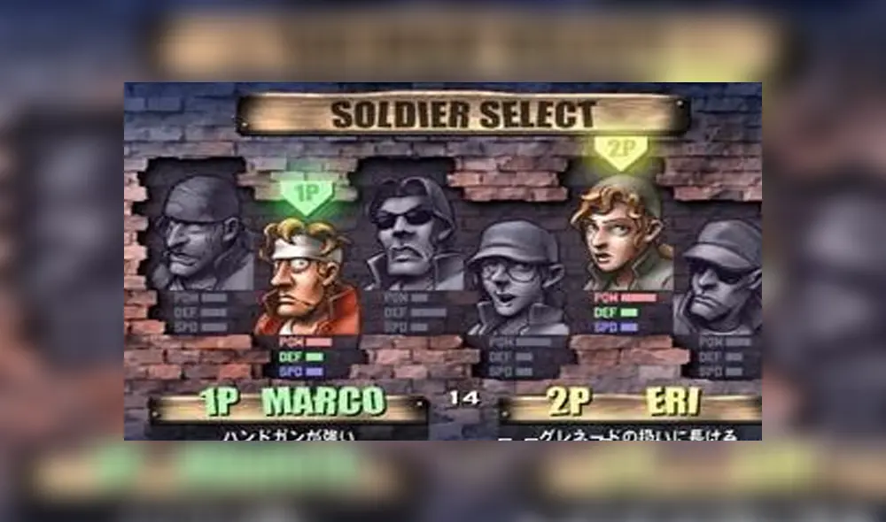 Aspecto personajes de Metal Slug. Foto: SNK