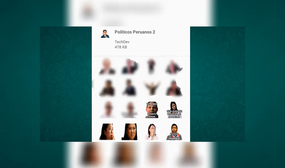 Whatsapp Trucos: aprende cómo conseguir los stickers de Keiko Fujimori para usar en conversaciones [FOTOS]