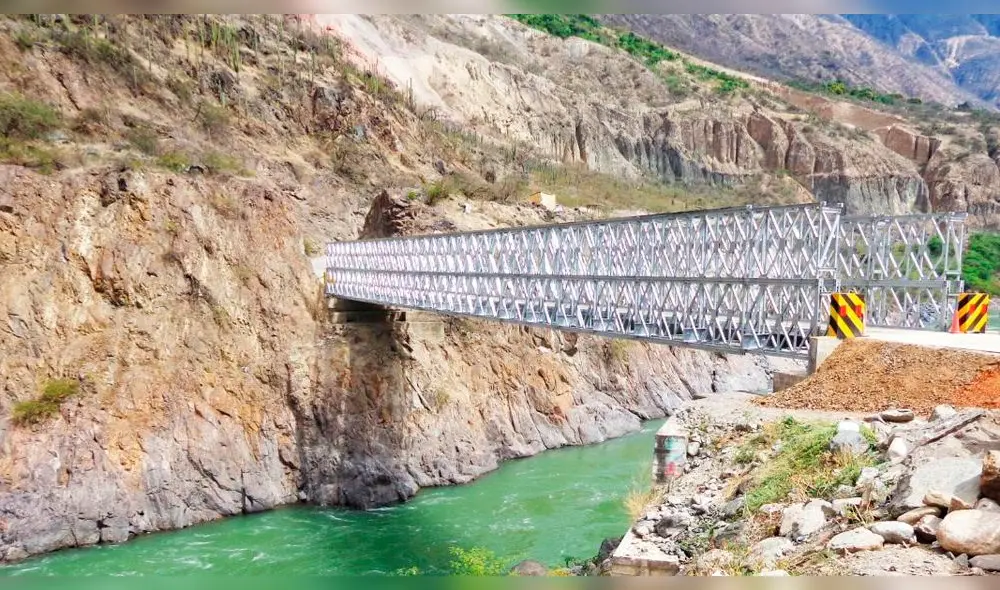 Instalación de puentes modulares en la región Áncash