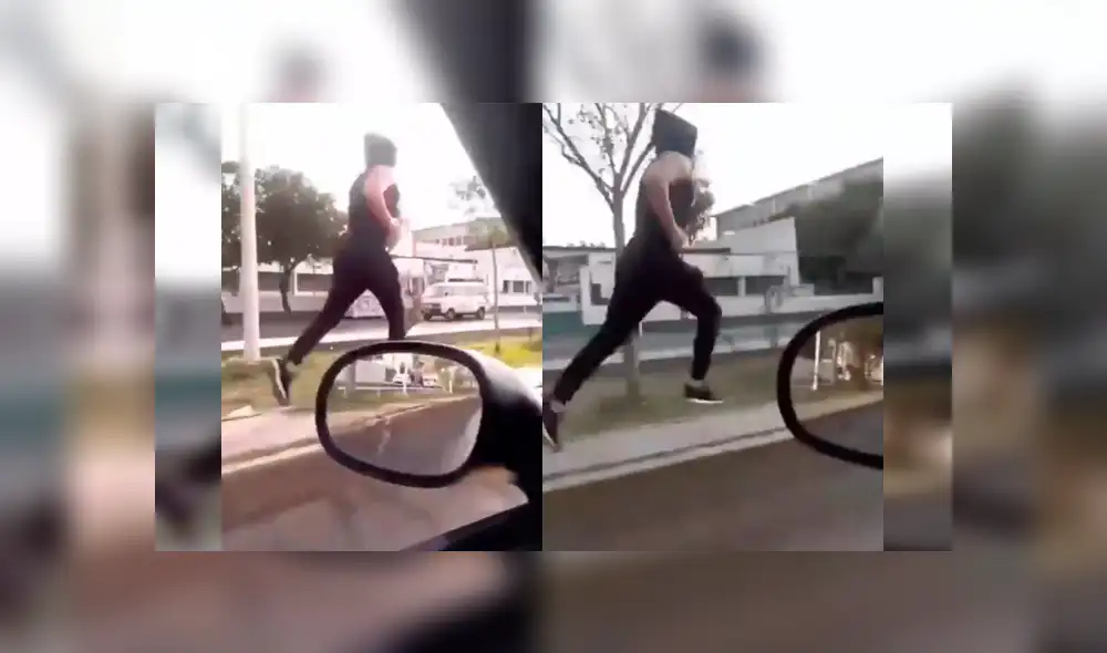 Grupo de amigos a bordo de un auto se percataron de la lentitud del corredor y lo trataron de animar con un gracioso gesto que se ha hecho viral en Facebook Grupo de amigos a bordo de un auto se percataron de la lentitud del corredor y lo trataron de animar con un gracioso gesto que se ha hecho viral en Facebook