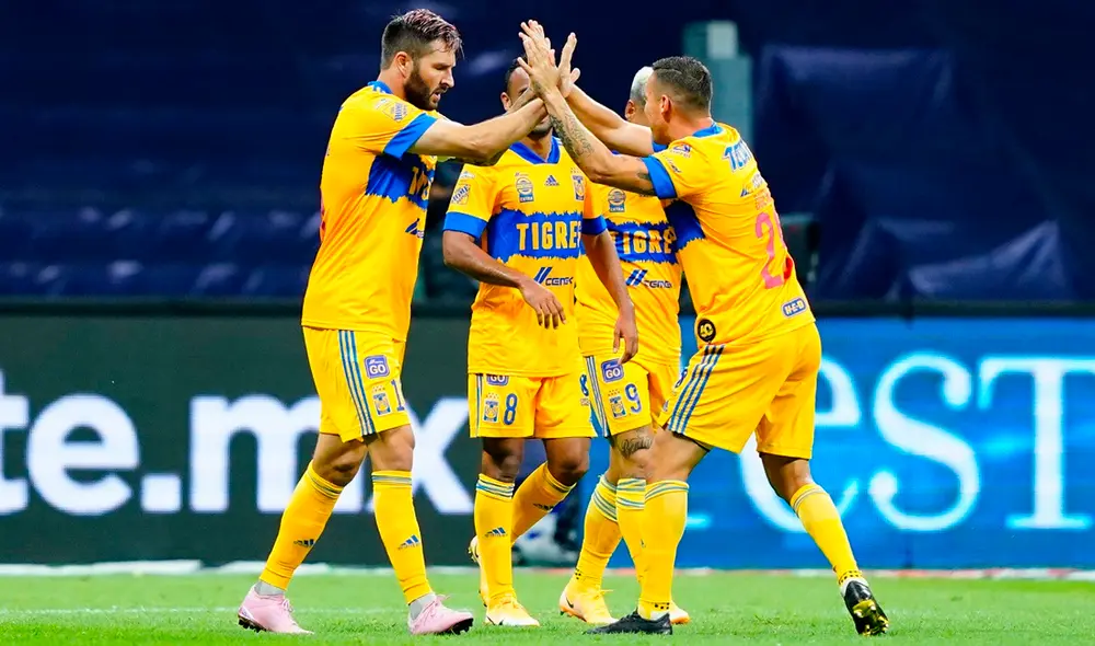 Tigres derrotó a Cruz Azul de visita y sumpo su séptima victoria en la Liga MX 2020. Foto: Twitter La Afición