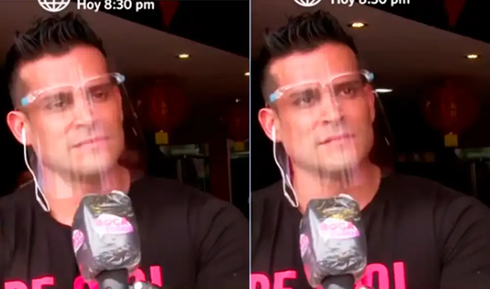 El artista peruano comparte imágenes de cómo hace el delivery de los pedidos. Foto: captura América TV El artista peruano comparte imágenes de cómo hace el delivery de los pedidos. Foto: captura América TV