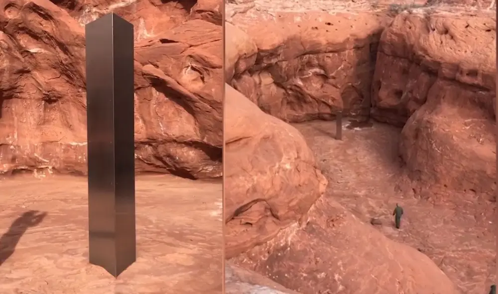 Los agentes que encontraron el monolito no han revelado su ubicación para evitar que los aventureros se adentren en esa zona. Foto: Utah Department of Public Safety Los agentes que encontraron el monolito no han revelado su ubicación para evitar que los aventureros se adentren en esa zona. Foto: Utah Department of Public Safety
