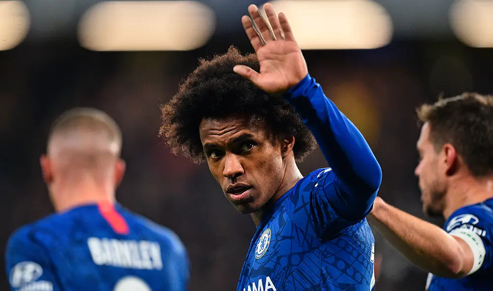 Willian termina contrato con el Chelsea en julio del 2020. (Créditos: AFP) Willian termina contrato con el Chelsea en julio del 2020. (Créditos: AFP)