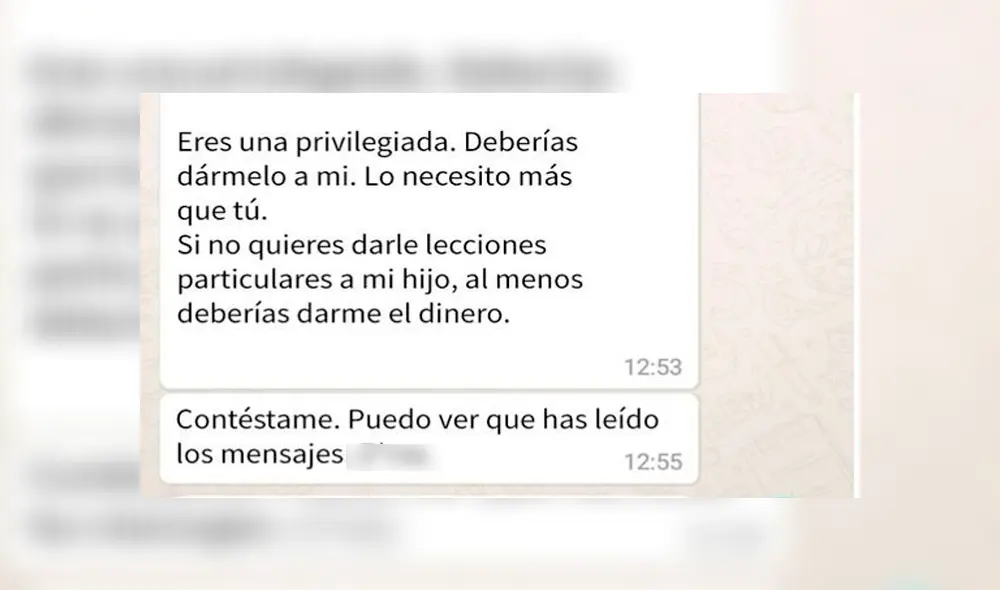 WhatsApp: mujer exige a maestra que enseñe gratis a su hijo y genera indignación por detalle [FOTOS] 