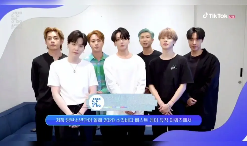 Soribada Awards 2020 EN VIVO vía TikTok, BTS