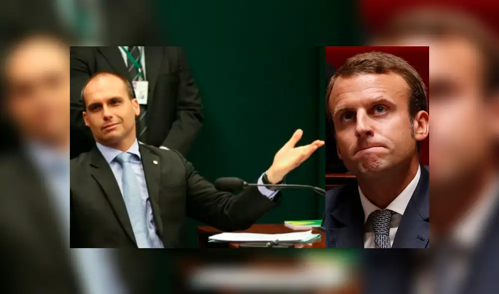 Hijo de Jair Bolsonaro le mandó un "recado" a Emannuel Macron. Hijo de Jair Bolsonaro le mandó un "recado" a Emannuel Macron.