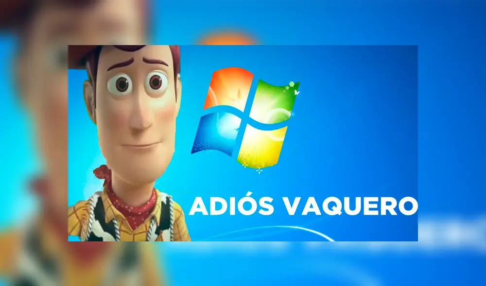 Windows 7 llegó a su fin y los usuarios le crearon divertidos memes.