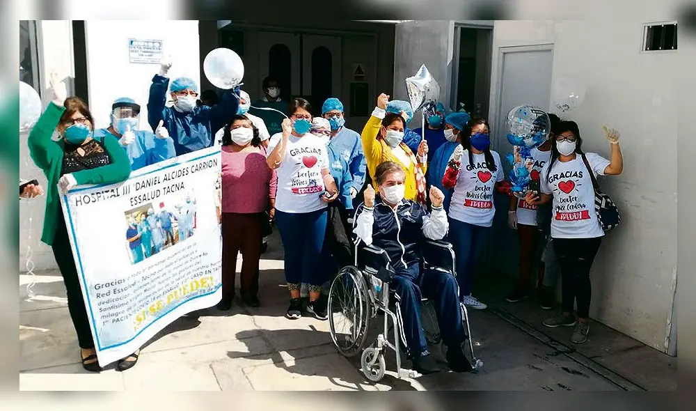 alegría. Personal de EsSalud dio de alta al segundo paciente que se infectó con covid-19. alegría. Personal de EsSalud dio de alta al segundo paciente que se infectó con covid-19.