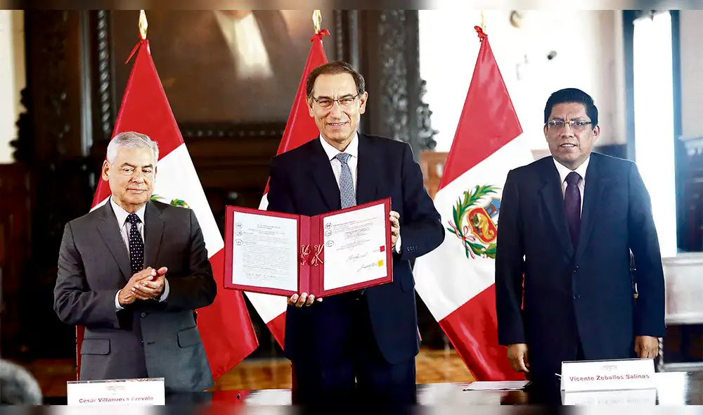 Vizcarra promulga Ley de la JNJ, pero cuestiona cambios Vizcarra promulga Ley de la JNJ, pero cuestiona cambios