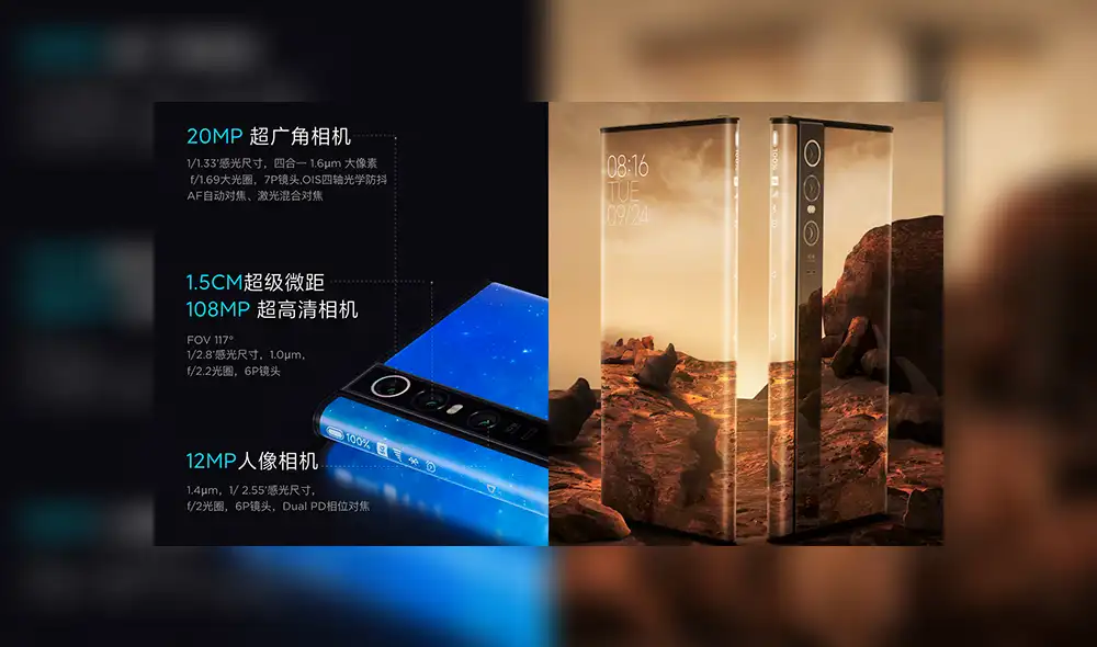 Presentación del nuevo Xiaomi Mi Mix Alpha.