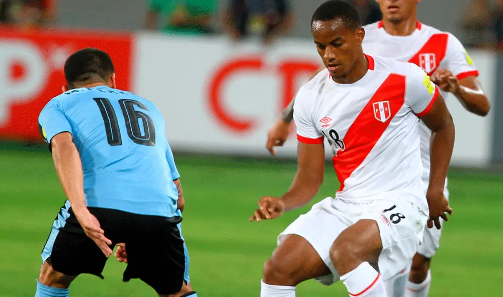 André Carrillo en la selección peruana
