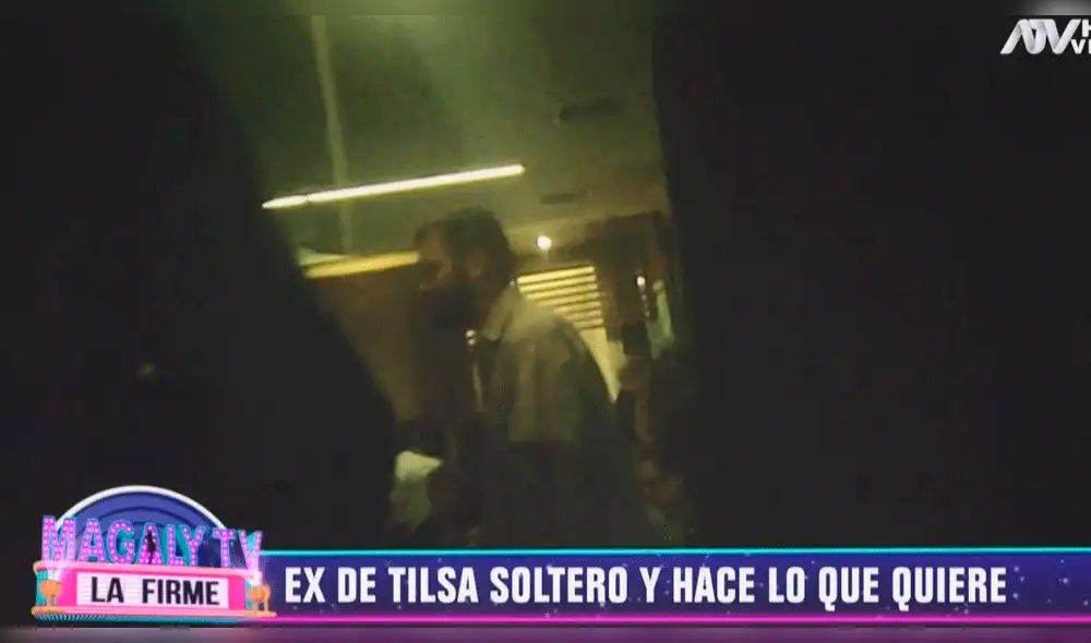 Ex de Tilsa Lozano fue captado en estado de ebriedad junto a acompañante