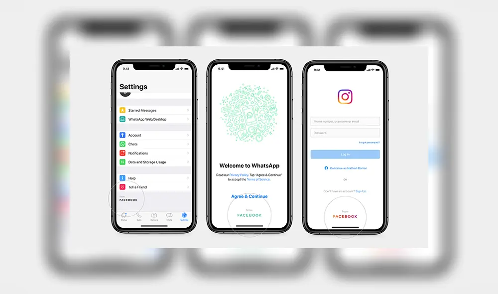 Facebook presenta el nuevo logo de su compañía.
