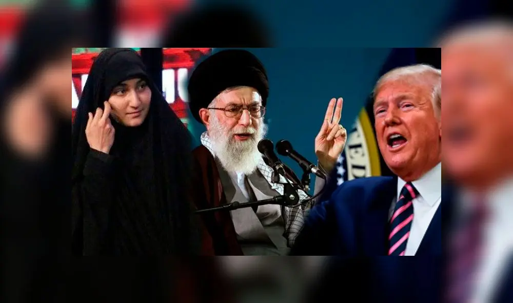La hija del desaparecido líder Qasem Soleimani pidió a Irán ''vengar la sangre derramada'' causada por Estados Unidos. Foto: Composición