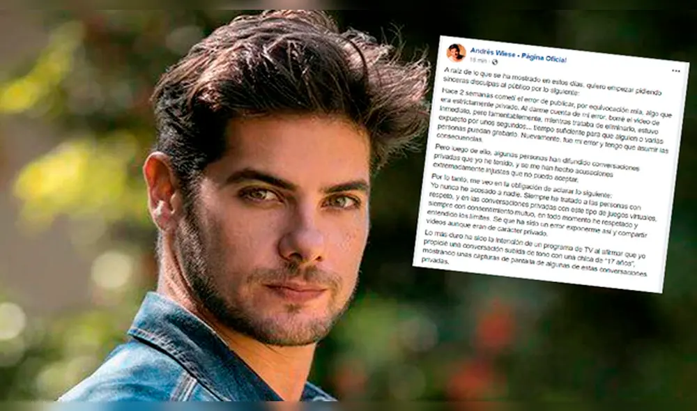 Andrés Wiese Sergio Galliani defiende al actor tras denuncia de acoso sexual de Mayra Couto y una menor de edad