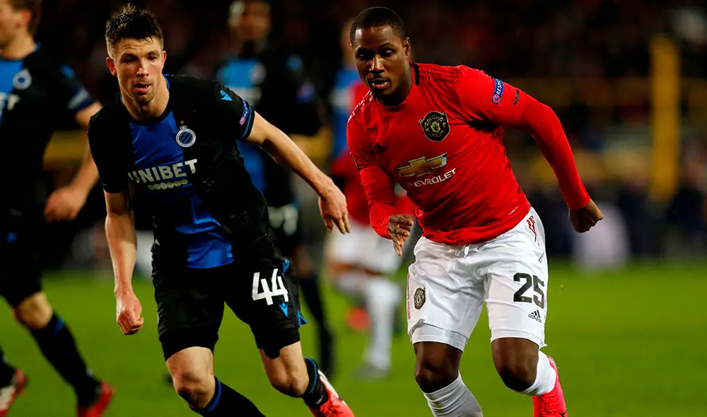 Manchester United vs Brujas EN VIVO: el partido de ida por la Europa League terminó 1-1. Foto: AFP.