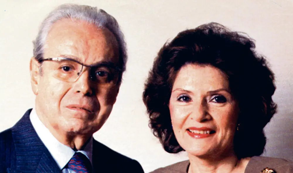 javier pérez de cuéllar y esposa