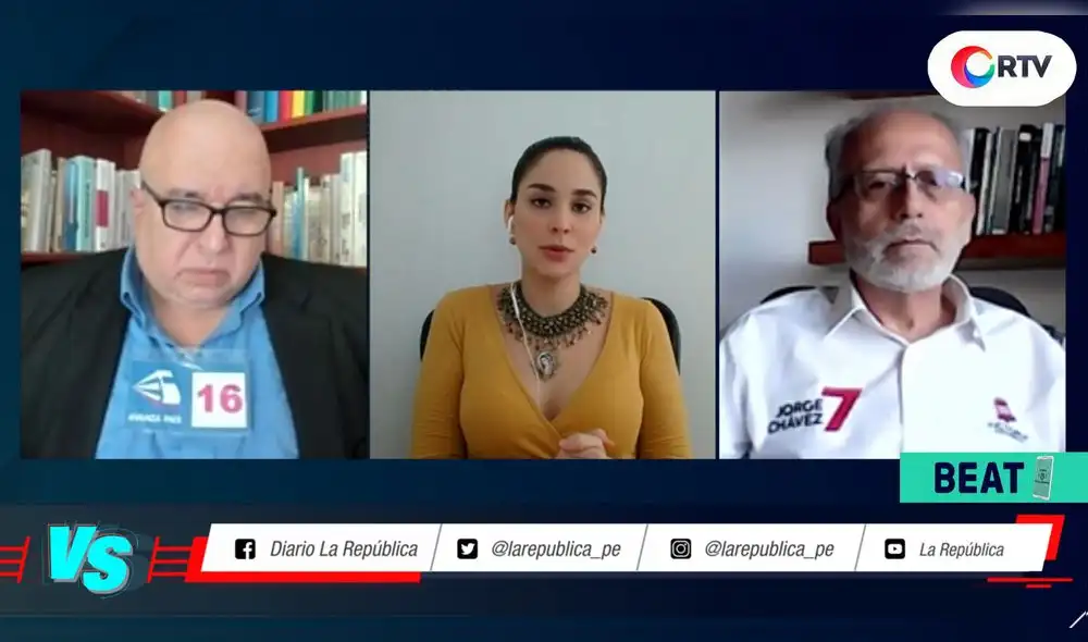 Debate entre Jorge Chávez del partido Victoria Nacional y Eugenio D'Medina Lora de Avanza País en #VersusElectoral.
