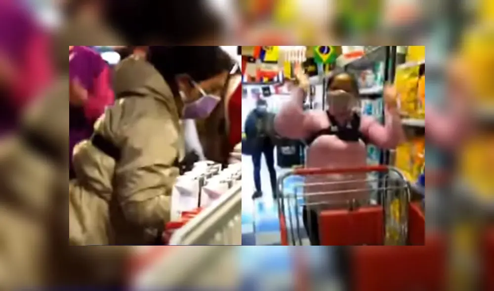 Madres de familia se llevan los productos totalmente gratis. Créditos: Captura ATV.