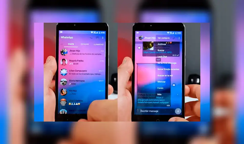 WhatsApp: Te enseñamos cómo obtener chats en "modo transparente" [VIDEO]