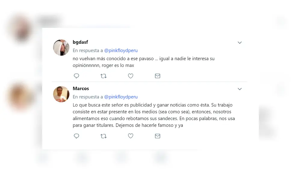 Carloncho y Roger Waters: Fans del músico lo critican tras polémico comentario 