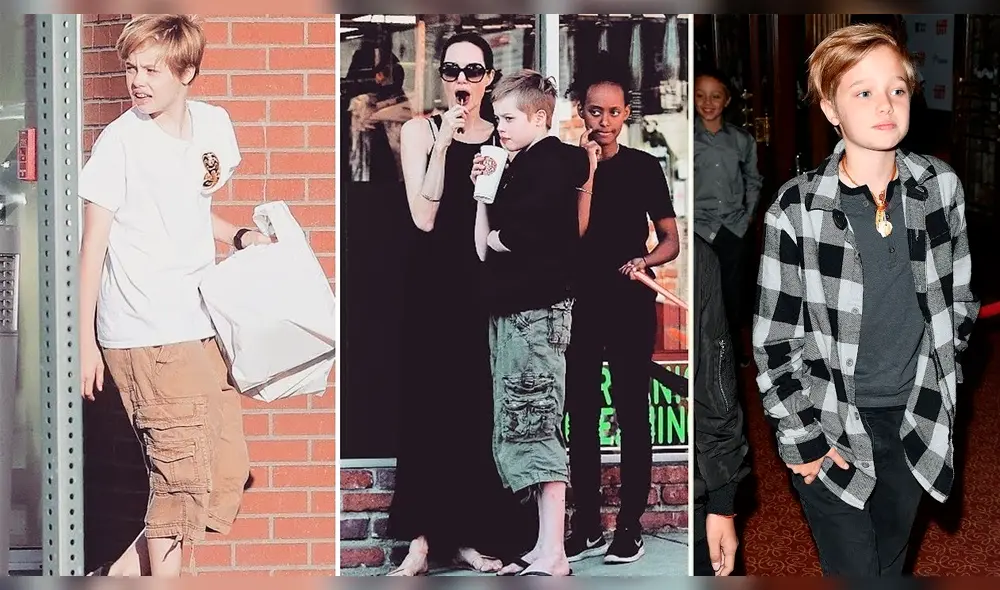 Shiloh sorprende a paparazzis con irreconocible look junto a Angelina Jolie [FOTOS]