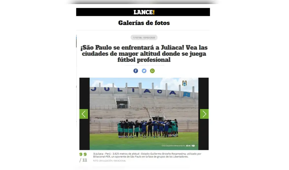 Binacional recibirá a Sao Pualo este jueves 5 de marzo desde las 7:00 pm.