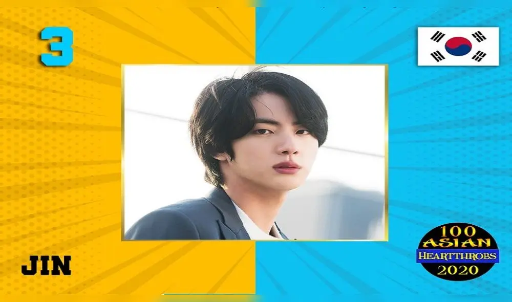 Jin en los Ultimate Asian Heartthrob 2020