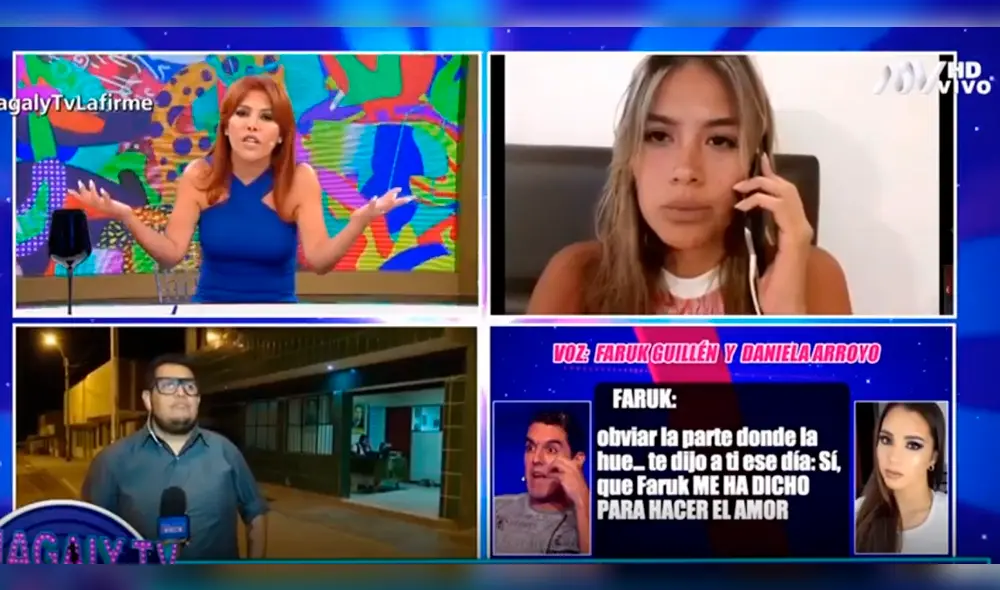 Faruk Guillén sí tuvo intimidad con Claudia Meza, según Daniela Arroyo [VIDEO]