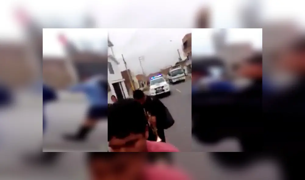 En Facebook, un grupo de escolares salieron a las calles para celebrar y quedaron sorprendidos con la acción de los serenazgos.