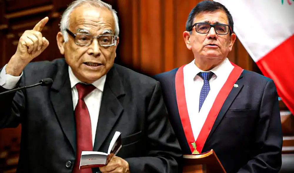 El presidente del Consejo de Ministros, Aníbal Torres, pnetó cuestión de confianza por ley que limita el referéndum. Foto: composición Gerson Cardoso.