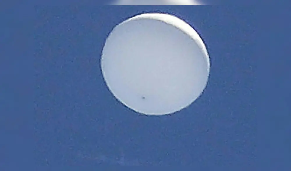 El objeto volador no identificado fotografiado sobre Sendai, en el norte de Japón. Foto: PRESS/AFP