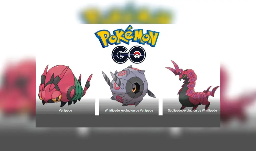Venipede y sus evoluciones. (Fotos: MeriStation) Venipede y sus evoluciones. (Fotos: MeriStation)