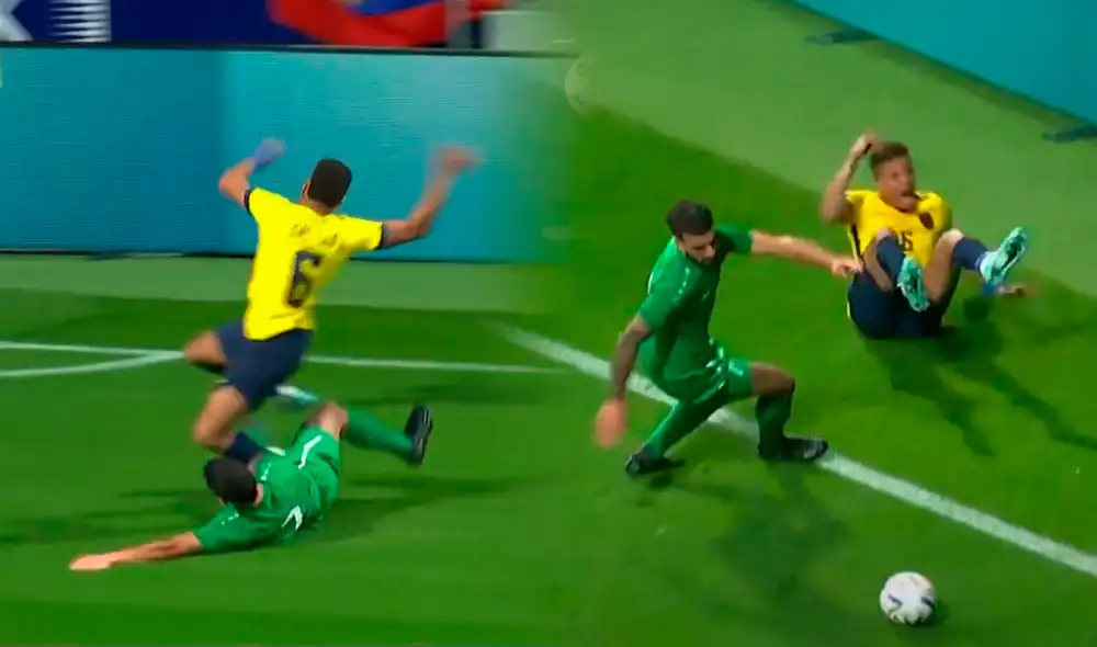 Byron Castillo fue titular en el partido Ecuador vs. Irak. Foto: captura Marca Claro