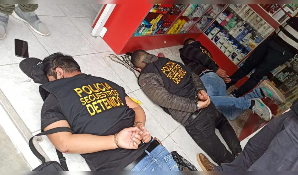 Seguimiento y captura de delincuentes estuvo a cargo de personal policial de la División de Secuestros. (Foto: Jéssica Merino / GLR - URPI)