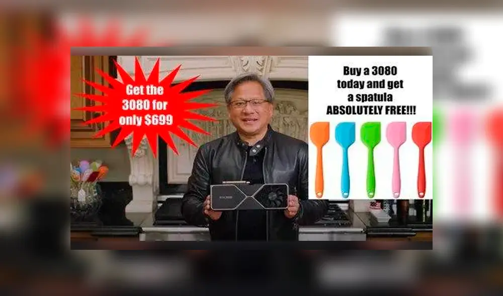 "Compra una 3080 hoy y llévate una espátula completamente gratis".