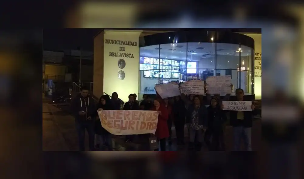 Callao: plantón contra la inseguridad ciudadana 