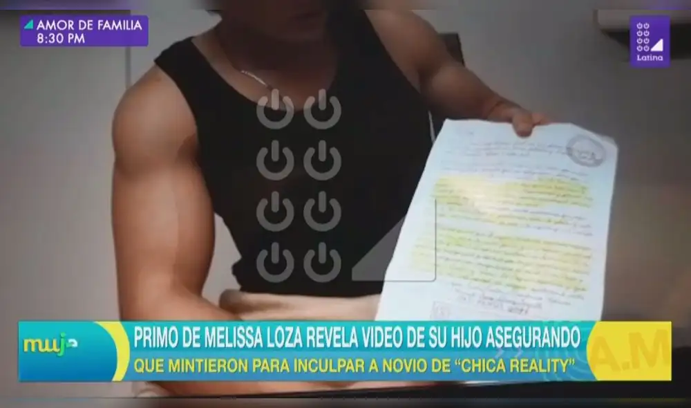 Familiar de Melissa Loza habla sobre su presunta relación con las drogas