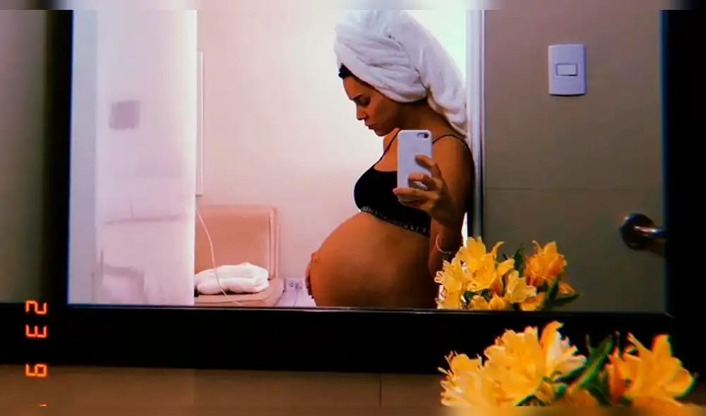 Pareja de María Grazia Gamarra enternece Instagram con primera foto de su bebé 