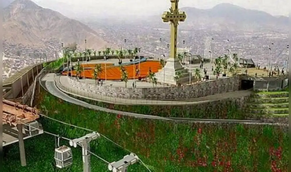 Así luciría el teleférico cuando la obra esté terminada. Foto: El Peruano