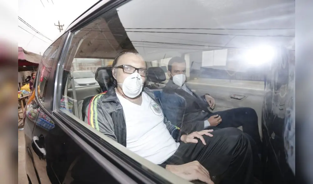 Salida de Pier Figari del penal Castro Castro. Foto:  Antonio Melgarejo / La República.