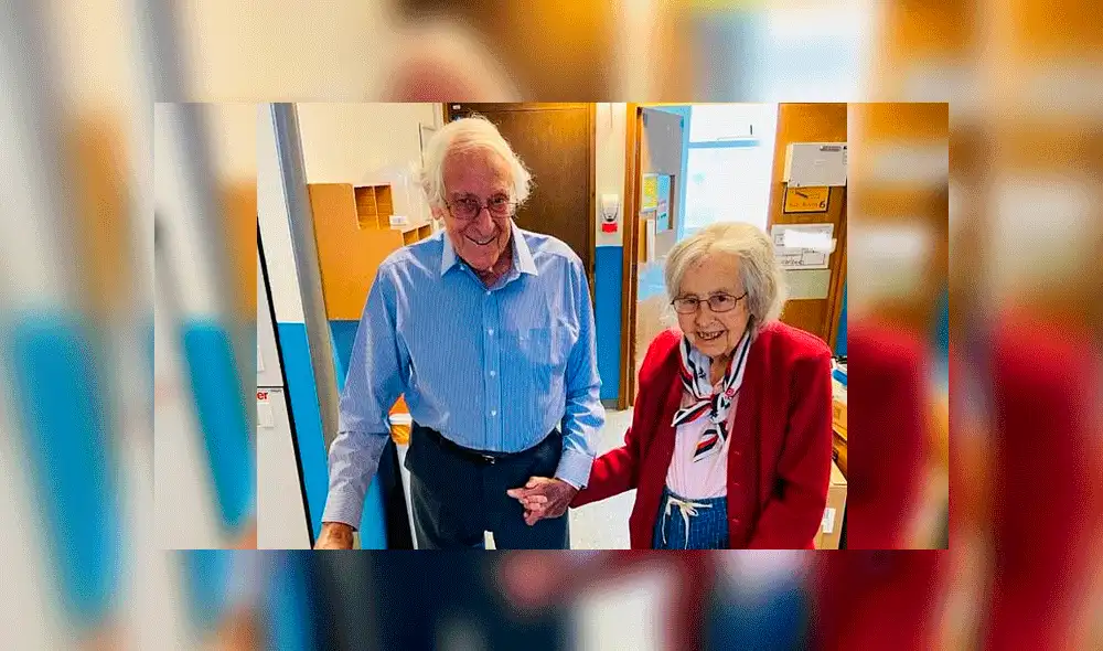 Michael y Gillian England salieron del nosocomio tomados de la mano. Foto: BPM Media. Michael y Gillian England salieron del nosocomio tomados de la mano. Foto: BPM Media.