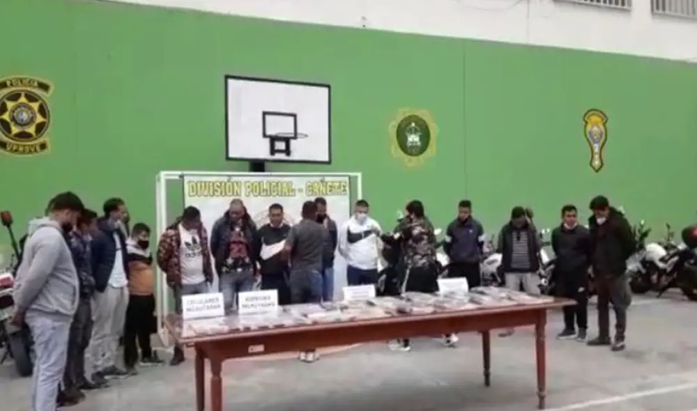 Entre los detenidos se encuentra un suboficial de la PNP. (Foto: Policía Nacional del Perú) Entre los detenidos se encuentra un suboficial de la PNP. (Foto: Policía Nacional del Perú)