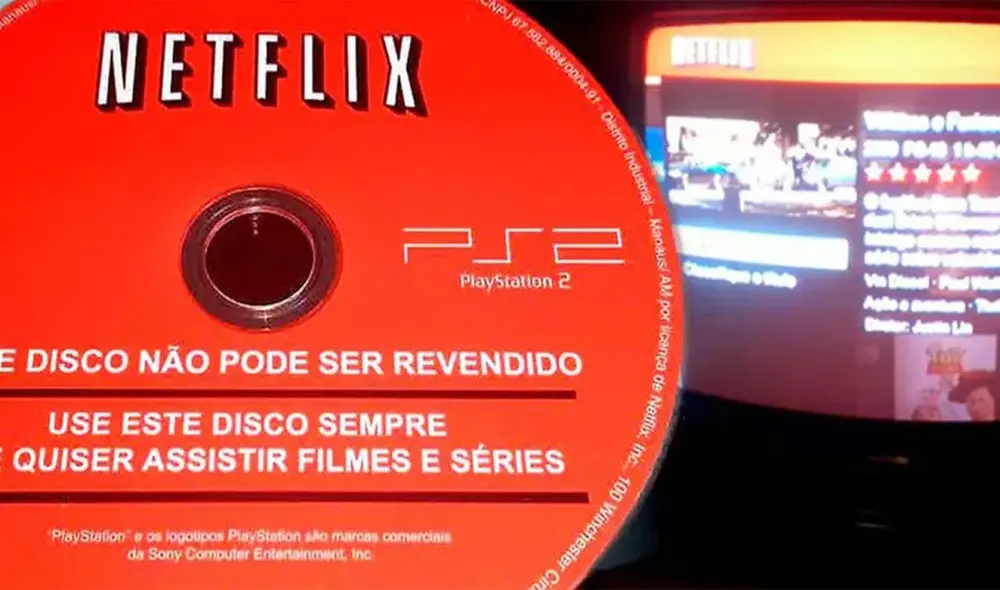 Disco de Netflix para PS2. Foto: Adslzone