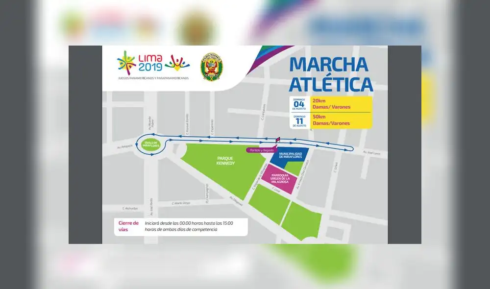 Plan de desvíos podrán usarse hasta las tres de la tarde, hora en la que se reabrirán calles cerradas. (Foto: Juegos Panamericanos) Plan de desvíos podrán usarse hasta las tres de la tarde, hora en la que se reabrirán calles cerradas. (Foto: Juegos Panamericanos)