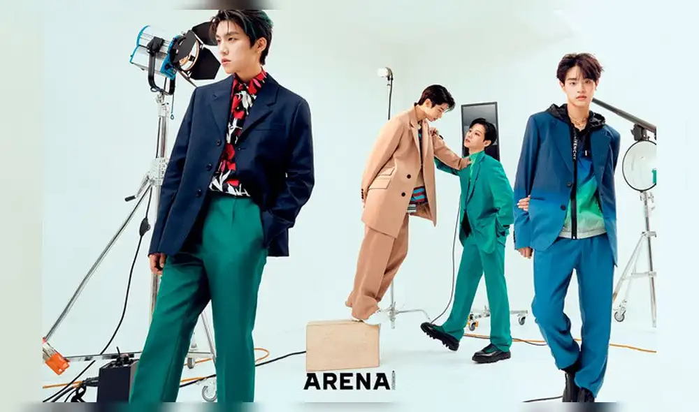 AB6IX  fotografiados para la edición de agosto de Arena Homme+. Crédito: Instagram